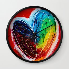 Love of colors Wall Clock