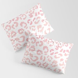 Blush pink modern leopard pattern watercolorpattern Pillow Sham