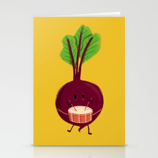 Beet's drum beat Stationery Cards