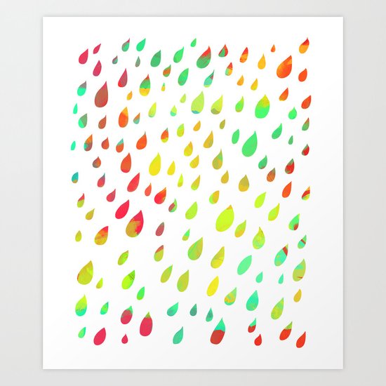 IT RAINED ALL DAY- COLOR Art Print