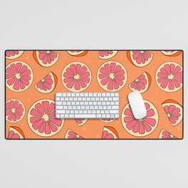 Grapefruit Print Desk Mat