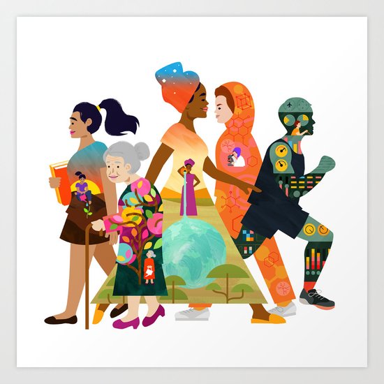 Walks of Life Art Print