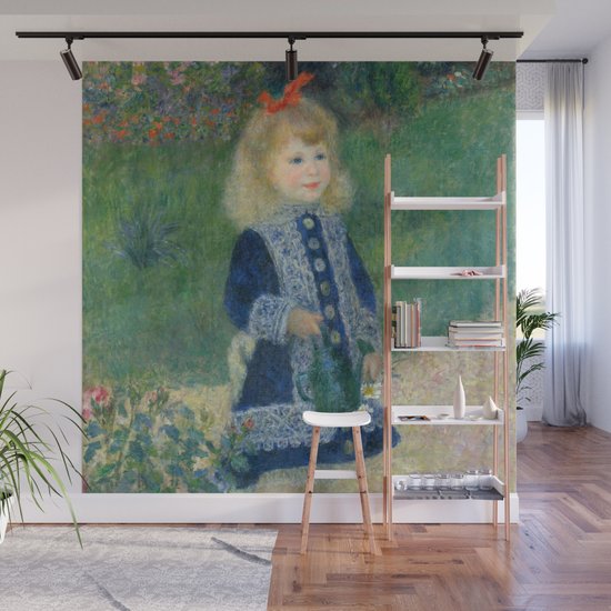Auguste Renoir A Girl With A Watering Can 1876 Painting Wall Mural