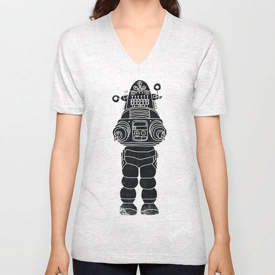 ROBBY THE ROBOT Unisex V-Neck