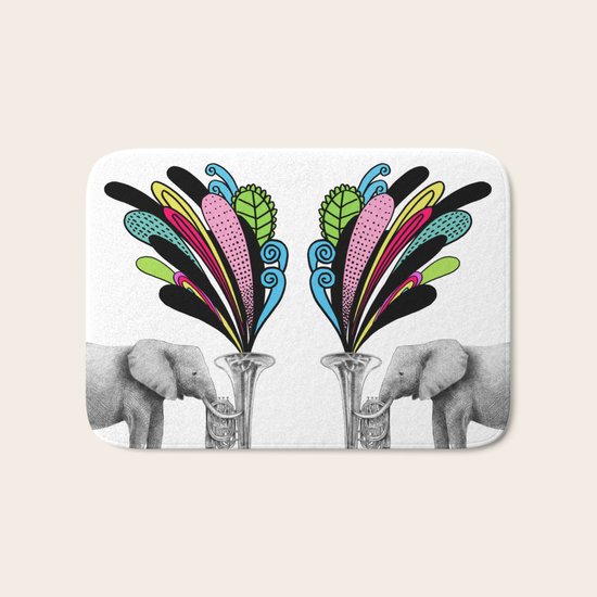 Color Burst Bath Mat