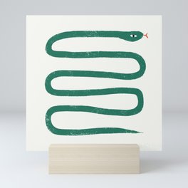 Minimal Jungle Snake Mini Art Print