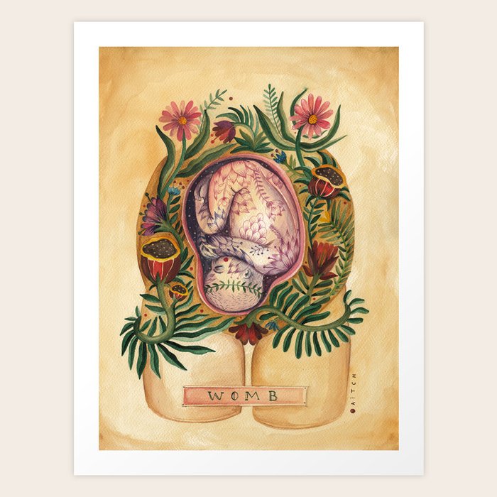 Beautiful Us - Womb Art Print by AITCH | Society6