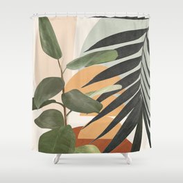 Sunset Flora 03 Shower Curtain