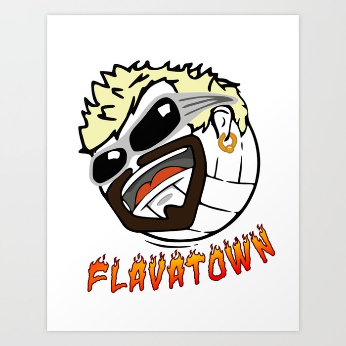 Volleyball Flavatown Art Print