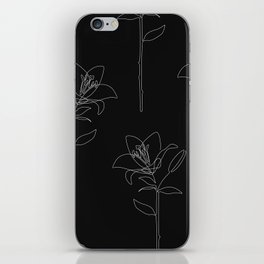 Black Lily iPhone Skin