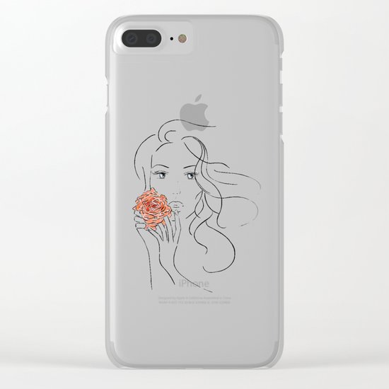 Beauty Blossom Clear iPhone Case