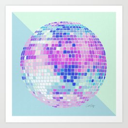 Disco Ball – Indigo Art Print