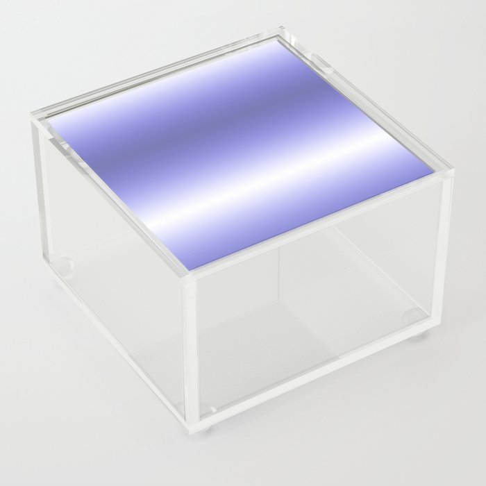 Periwinkle Blue Gradient Color Background-Ombre Pattern Acrylic Box