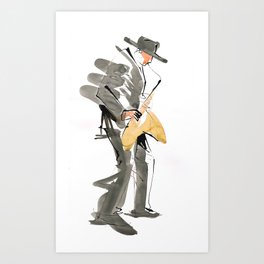 Musician Jazz Saxophone Art Print