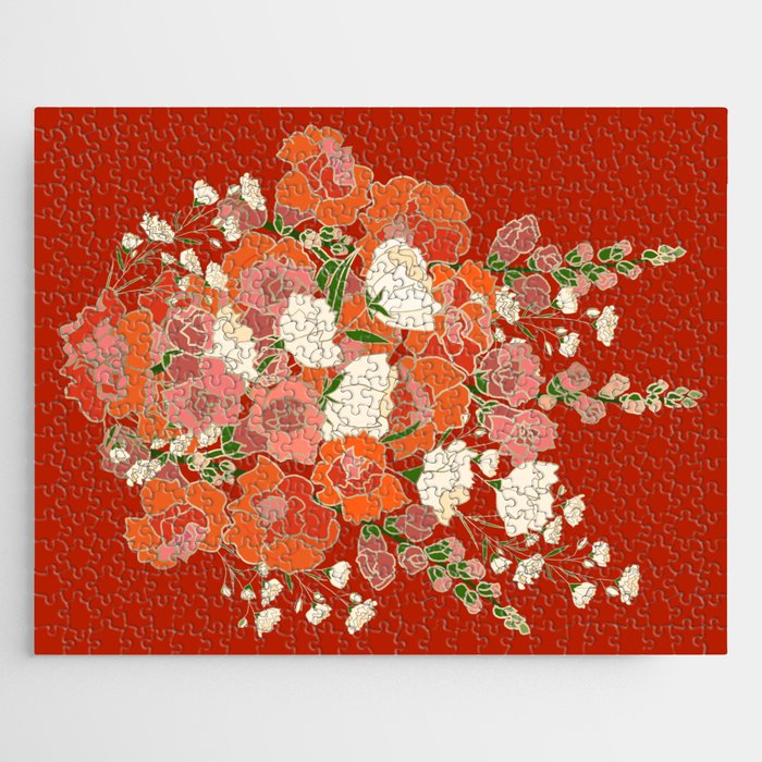 Snapdragons - Red Jigsaw Puzzle