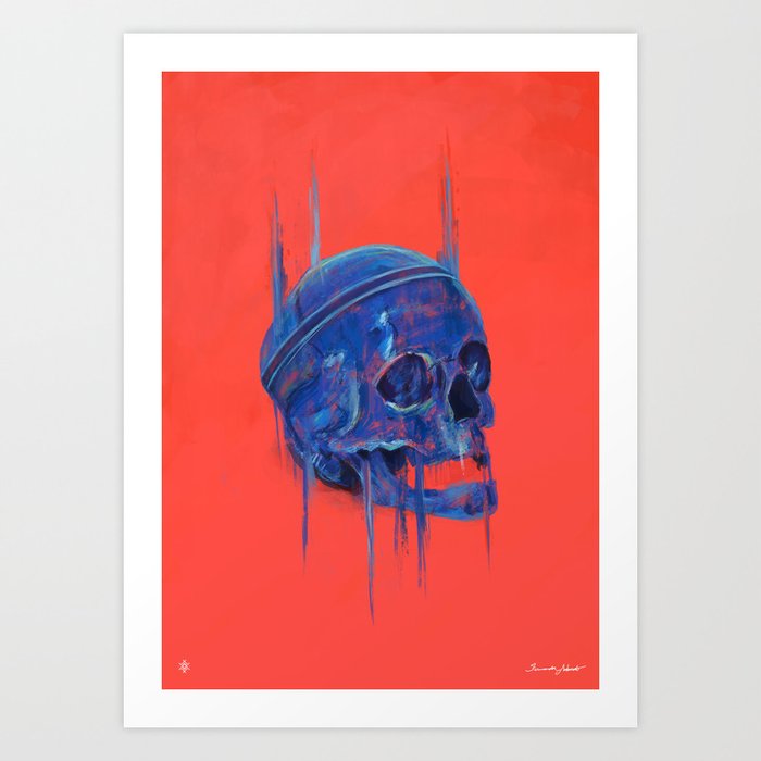 The king of skull Art Print