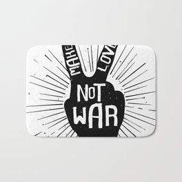 Peace Sign Bath Mats For Any Bathroom Decor Style Society6 Peace Sign Bath Mats For Any Bathroom