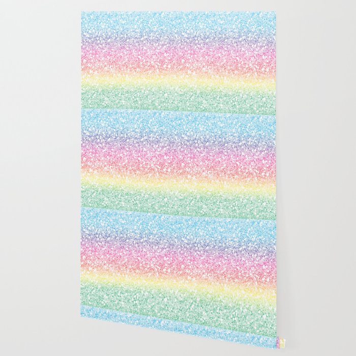 Rainbow Glitter Wallpaper By Society6comanastasia Society6