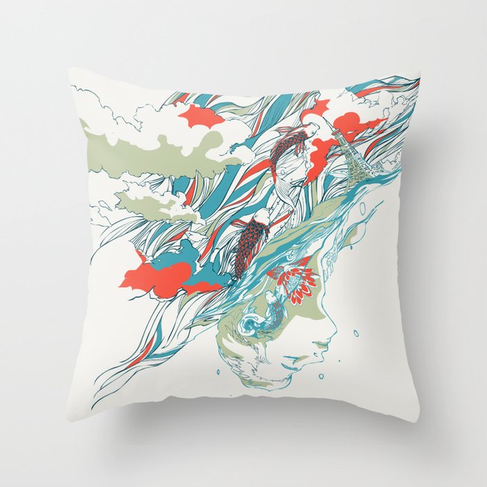 Colours In The Sky Throw Pillow