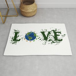 Earth Day Love Mother Earth Rug
