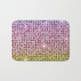 Shiny Disco Ball Rainbow Bath Mat | Colorful, Shine, Disco, 90S, 80S, Shiny, Rainbow, Glimmer, Multicolor, Curated 