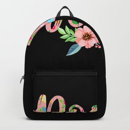 Floral Midwife Flower Cute Baby Birth Doula Backpack