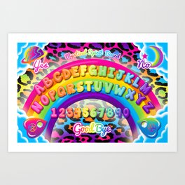 1997 Neon Rainbow Spirit Board Art Print