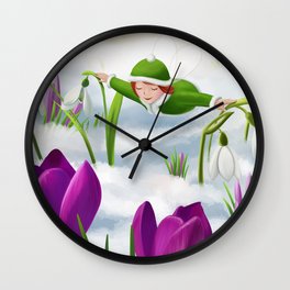 A touch of spring Wall Clock