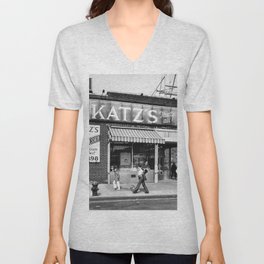 Katz's Deli NYC V Neck T Shirt