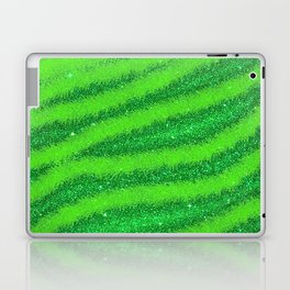 Light Green Glitter Zebra  Magic Collection Laptop Skin