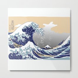 The Great Wave off Kanagawa Metal Print | Graphicdesign, Thegreatwave, Urticadesign, Wave, Hokusai, Kanagawa, Japan, Japanese, Woodblockprint 