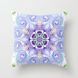 Star Flower of Symmetry 697 Throw Pillow