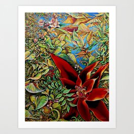 The Red Flower: Julie Northey Art Print