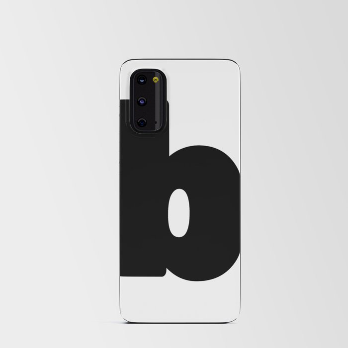 b (Black & White Letter) Android Card Case