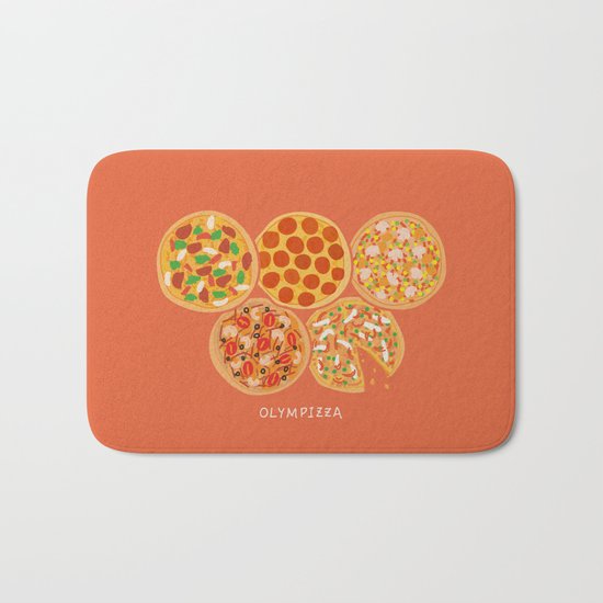 Olympizza Bath Mat