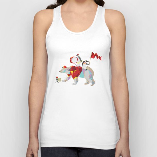 Private Penguin's Polar Percussion Unisex Tank Top