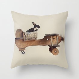 Hare Force Throw Pillow