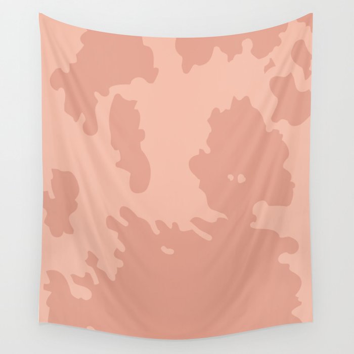 Soft Pink Cowhide Spots  Wall Tapestry