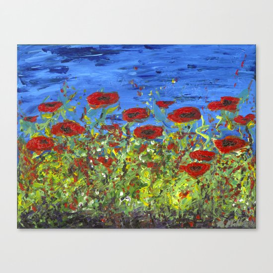 Poppy Field Canvas Print