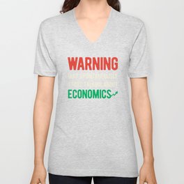 Funny Economics V Neck T Shirt