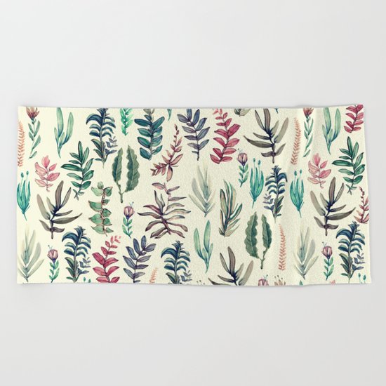 suave garden Beach Towel