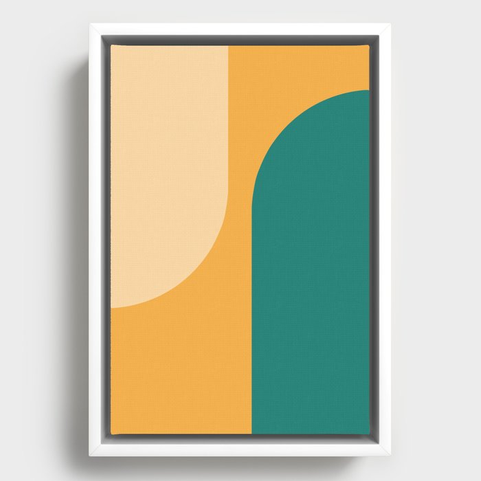 Modern Minimal Arch Abstract LXIX Framed Canvas