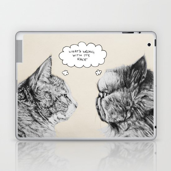 Cat Confusion Laptop & iPad Skin