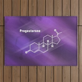 Progesterone Hormone Structural chemical formula Outdoor Rug