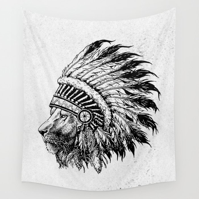 Lion Tribal Wall Tapestry