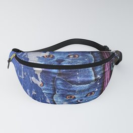 Berlin Posters-blue cats Fanny Pack
