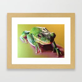 Frog Portrait Framed Art Print