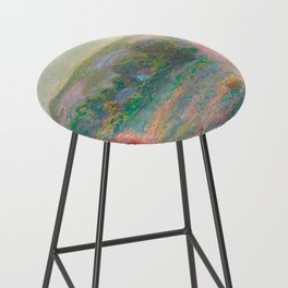 Two Haystacks by Claude Monet Bar Stool