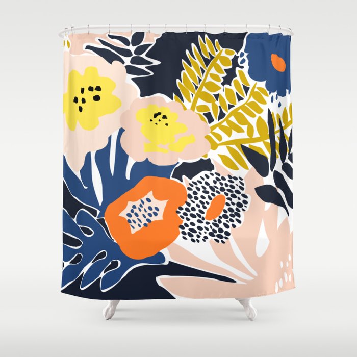 More design for a happy life Shower Curtain