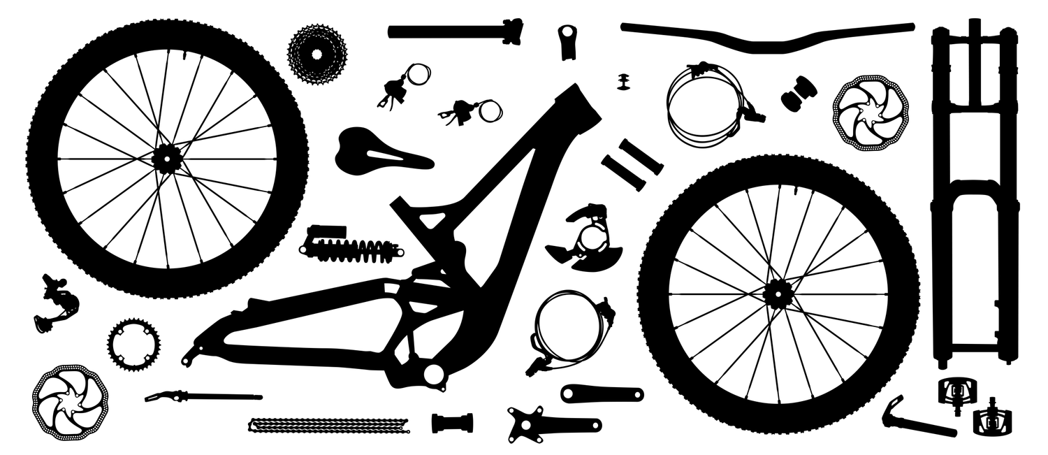 Bike parts. Части велосипеда. Части велосипеда MTB. Part of Bicycle. Bicycle spare Parts.